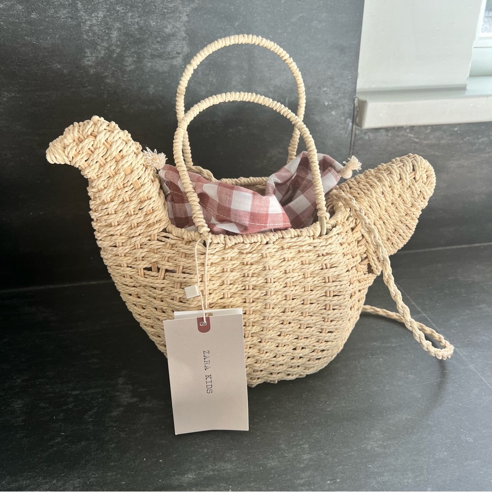 Zara Hen Straw Handbag